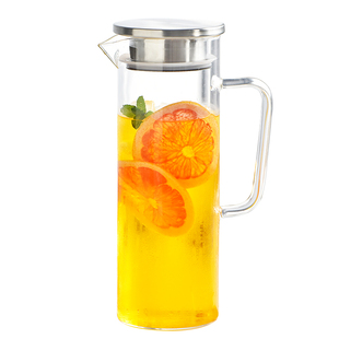 玻璃凉水壶大容量泡水茶壶家用冷水壶耐热高温晾白开水杯水瓶套装