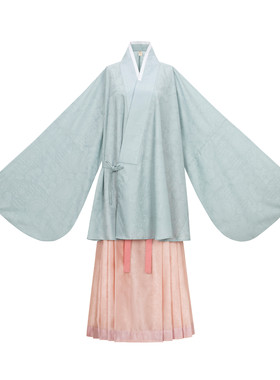 明制定织仿花罗袄裙多色传统汉服
