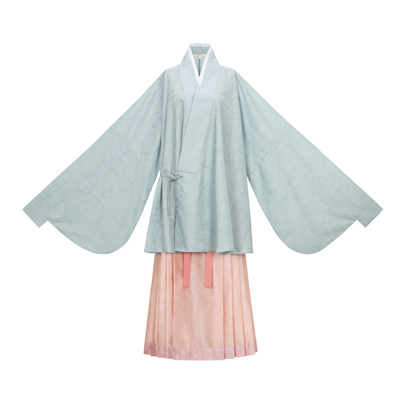 明制定织仿花罗袄裙多色传统汉服