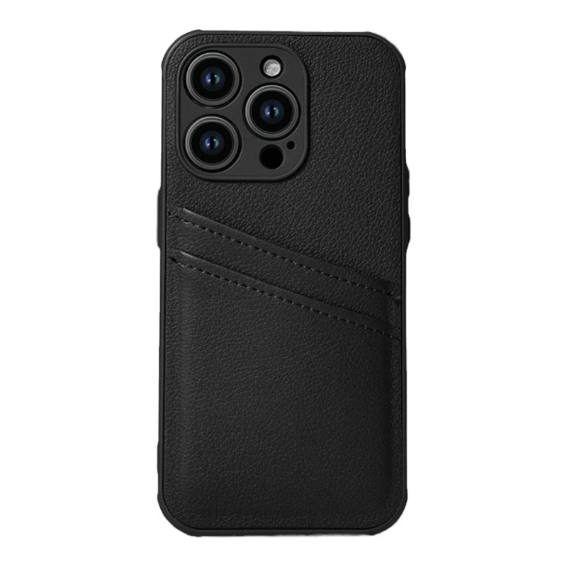 新款苹果16双层卡包手机壳适用iphone15保护套14plus卡套一体ip13真皮革12防摔可放门禁卡11Pro带xr