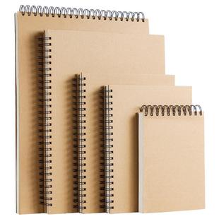 A4线圈素描本美术生专用画本加厚硬壳速写本小学生图画本空白画画本子儿童幼儿园A5手绘写生水彩马克笔绘画A3