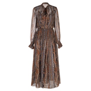 LYNEE【梦境】Y*SL法式复古优雅薄纱连衣裙女新款气质高级感长裙