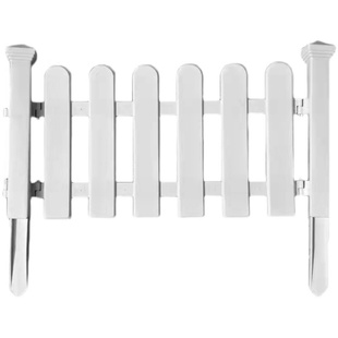 花园围栏栅栏户外篱笆围栏栅栏塑料菜园草坪护栏学校PVC绿化栏杆