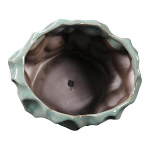 文竹发财树花盆石斛古典中式专用小盆景花盆2021新款高档网红造型