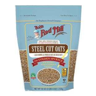 Bob's Red Mill鲍勃红磨坊钢切燕麦粒早晚餐整粒刚切谷物燕麦进口