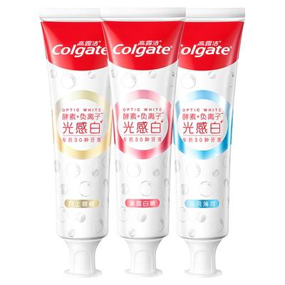 高露洁光感白牙膏美白清新口气