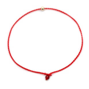 惊鸿14K包金珠超细上手特美人气红绳手链脚链本命年手工编织订做