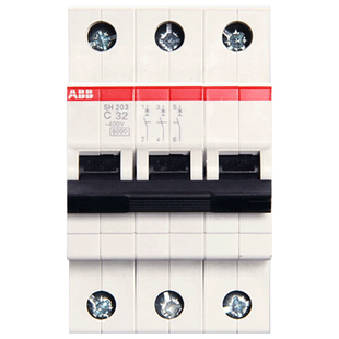 ABB断路器空气开关3P380V微断SH203三相16A20A25A32A40A63A总开关
