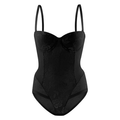 安娜蜜语大码塑身衣女2025新款夏薄款无痕收腹提臀连体衣性感内衣