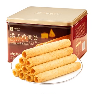 良品铺子经典港式黄油鸡蛋卷端午节送人送礼天然食材健康糕点零食