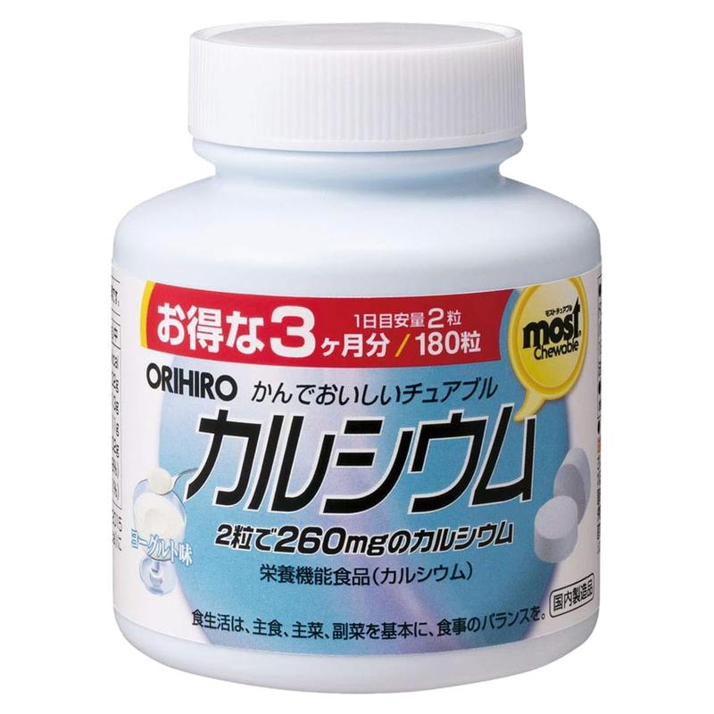 日本钙片ORIHIRO/欧力喜乐酸奶味