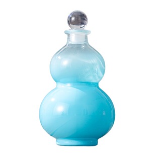 古风玻璃葫芦酒壶 便携网红奶茶饮料瓶500ml 随身便携水壶泡酒瓶