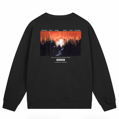 ARTvoz秋冬插画印花圆领卫衣男款