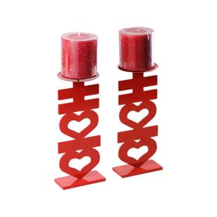 结婚红色双喜新年烛台香薰蜡烛摆件家用婚庆装饰婚房布置红烛婚礼