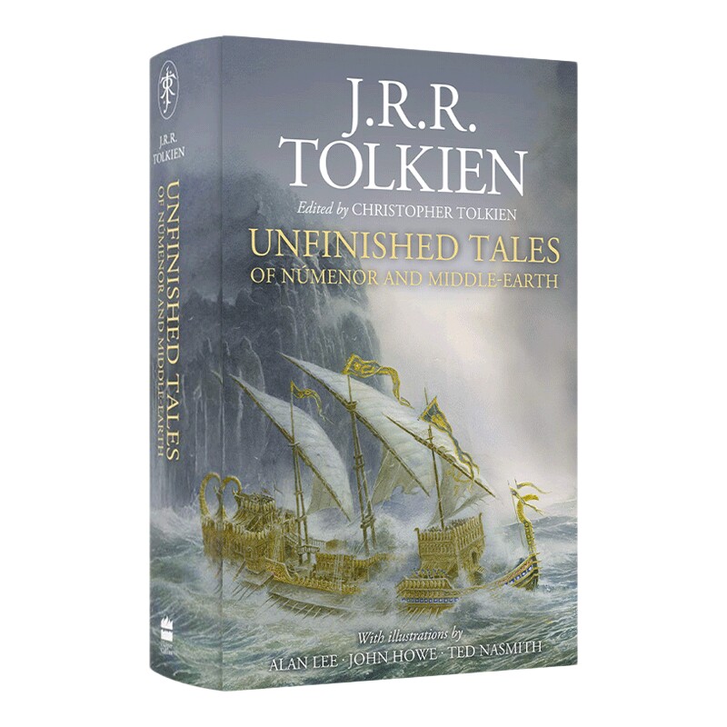 未完成的故事 英文原版小说 Unfinished Tales Jrr托尔金 40周年全彩插图版 精装 英文版 进口英语原版书籍