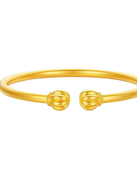 古法传承金包银南瓜开口手镯