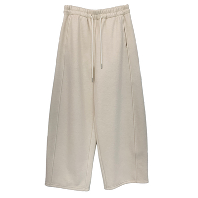 冬季醋酸羊毛加绒加厚阔腿裤