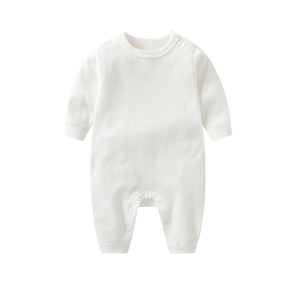 婴儿套头纯棉长袖贴身衣服连体衣
