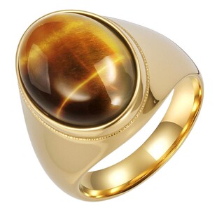 奢华男士指环首饰光面不锈钢大号13号宝石戒指环男士个性时尚ring