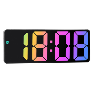 led数字时钟电子表摆台式桌面夜光静音卧室简约大字时间显示器