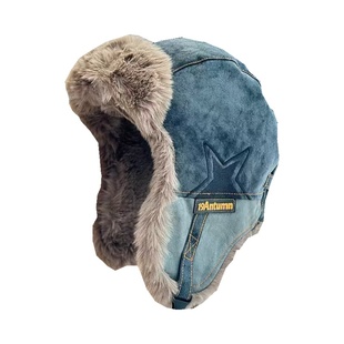 加绒雷锋帽子女款2025新款冬季飞行员帽保暖女款骑车防风帽子防风