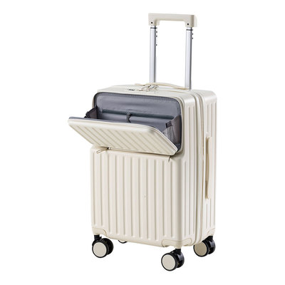 前开口行李箱女2025新款多功能学生18寸可登机旅行密码箱子男24寸