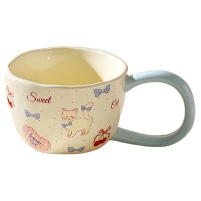 PAKCHOICE陶瓷大耳朵猫咪马克杯
