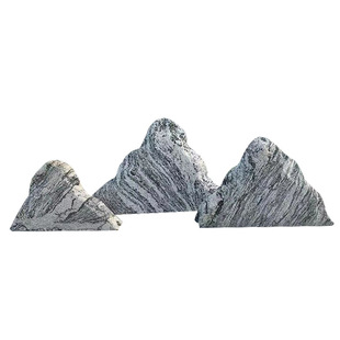 天然雪浪石切片组合背景墙造景户外中式景观石泰山石枯山水假山石