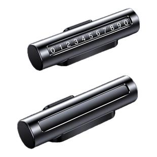 挪车电话牌高级感临时停车手机隐藏滚轮式号码牌载数字移车牌摆件