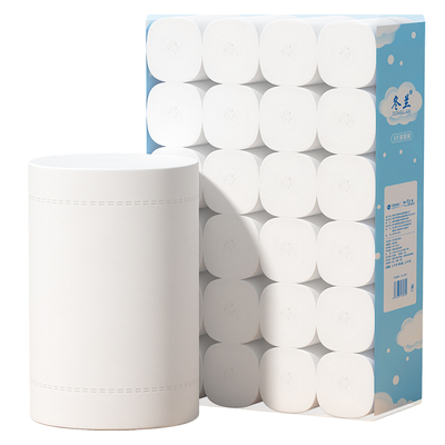 5斤装卷纸卫生纸家庭用24卷卷实惠装无芯卷筒纸厕所厕纸手纸大卷