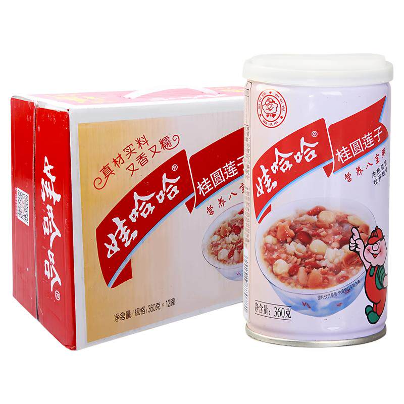 娃哈哈桂圆莲子八宝粥360g*12罐