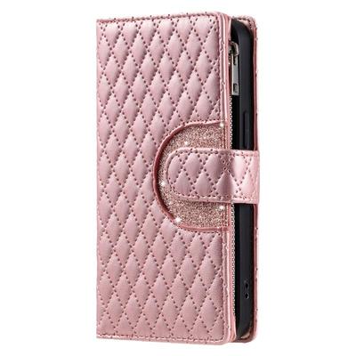 适用苹果15真皮女神斜挎防摔皮套