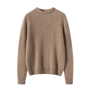 康家线~纯山羊绒衫女半高领双股加厚秋冬新款针织打底衫毛衣内搭