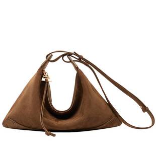 MYTASTE风筝流浪包小号设计师款磨砂牛皮腋下hobo包通勤单肩斜挎