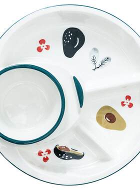 北欧减脂分格盘创意早餐儿童陶瓷
