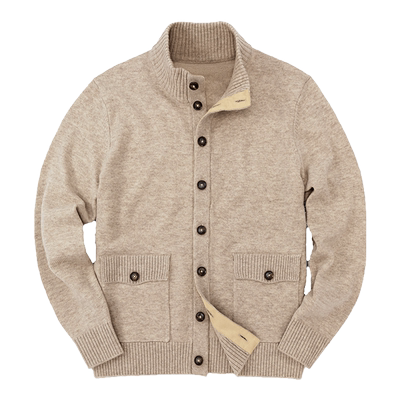 MrBu布先生精致立领男士毛衣外套