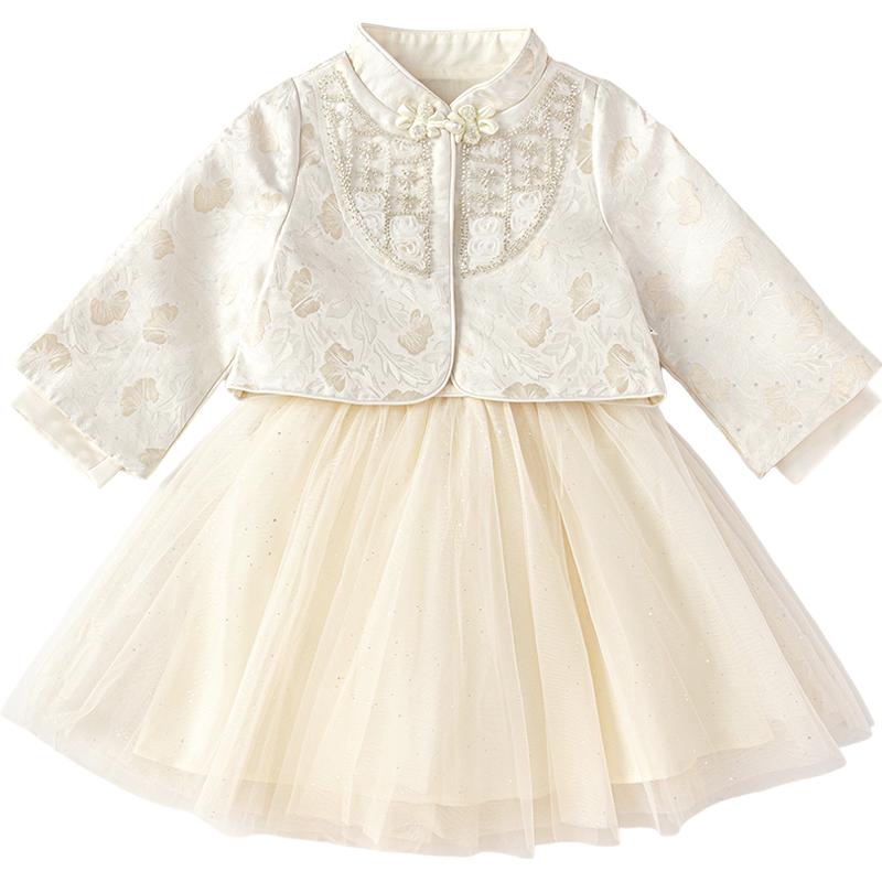 巴拉巴拉女童汉服套装宝宝裙子潮