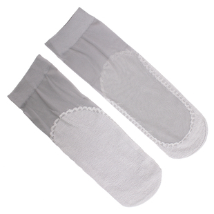 3/6双 品彩棉底丝袜女薄款防勾丝耐磨包芯丝短丝袜防滑黑肉色袜子