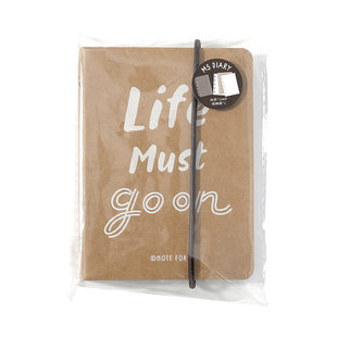 NOTE FOR M5牛皮纸活页手帐ins风日记手账便携式口袋本学生备忘书写活页手账本空白方格内页可拆卸替芯mini本