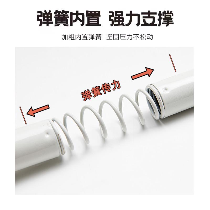 免打孔安装伸缩杆罗马杆阳台飘窗卧室隔断打孔款式窗帘使用可伸缩