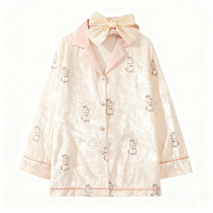 猫人金丝绒睡衣女秋冬季长袖2025新款春秋款家居服送闺蜜生日礼盒