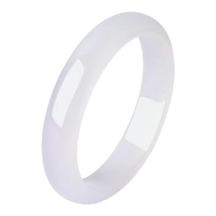 周大生玉髓手镯女款玉镯子淡紫色平安镯芋泥波波新年礼物送女朋友