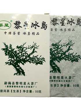 冰岛方砖黎星50克普洱茶