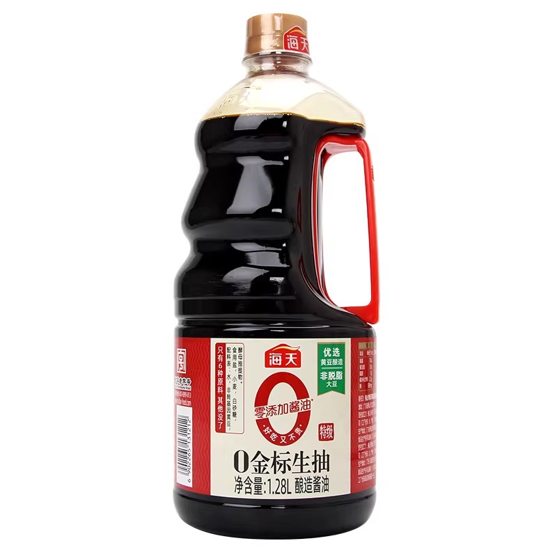 海天金标生抽1.9L零添加酱油