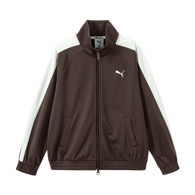 PUMA彪马童装2026秋冬季新款儿童针织便服拉链外套T7拼接设计洋气
