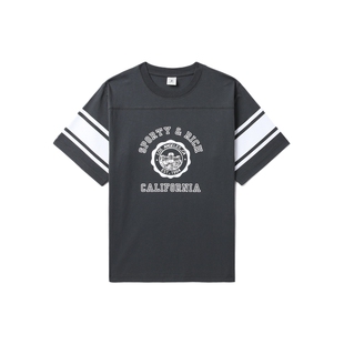 IT Sporty & Rich女装圆领短袖T恤新款美式学院风半袖396225XO