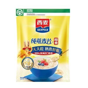 西麦燕麦片1000g即食谷物原味冲饮营养早代餐无蔗糖品牌官方授权