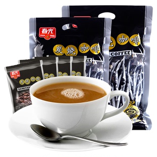 海南特产 春光炭烧咖啡817g*2袋装 即食饮装特浓三合一速溶咖啡粉
