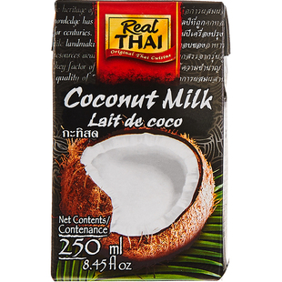 泰国进口丽尔泰 椰浆250ml*3  水果捞咖喱酱块冬阴功汤料椰奶