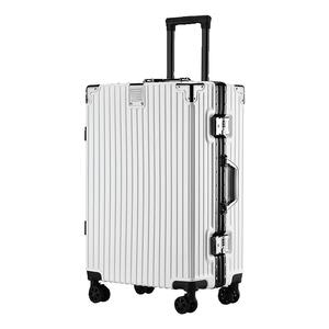 行李箱旅行箱铝框20拉杆箱万向轮24女男学生26耐用密码28寸皮箱子